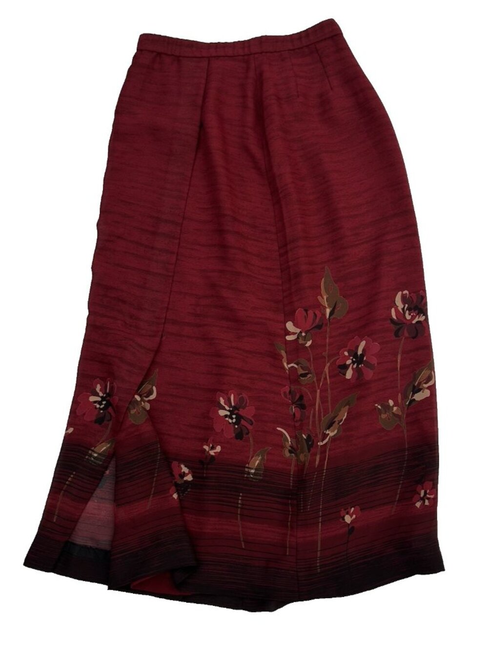 Vintage Pendleton Y2K 90s Floral Cottagecore Skirt Flowy Womens Size 4P Modest